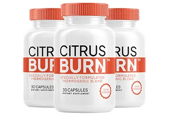 CitrusBurn supplement bottle close-up